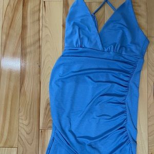 Blue Lucy in the sky Wrap dress